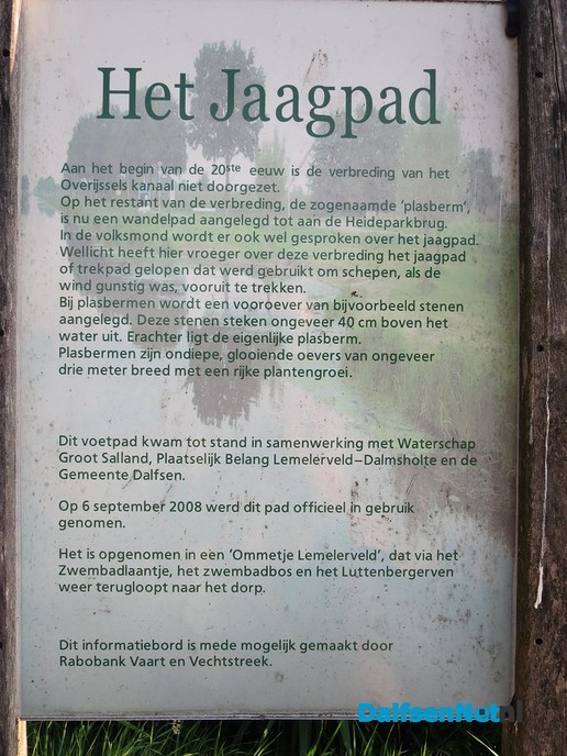 Een nieuwe brug aan het Jaagpad te Lemelerveld - Foto: Wim