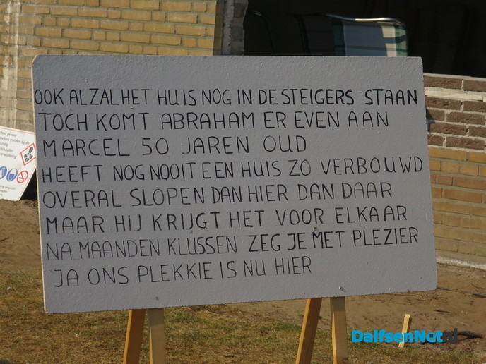 Marcel de bouwvakker toe aan rust - Foto: Wim