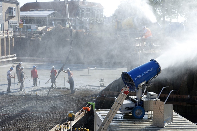 Beton storten Waterfront - Foto: Gemeente Dalfsen