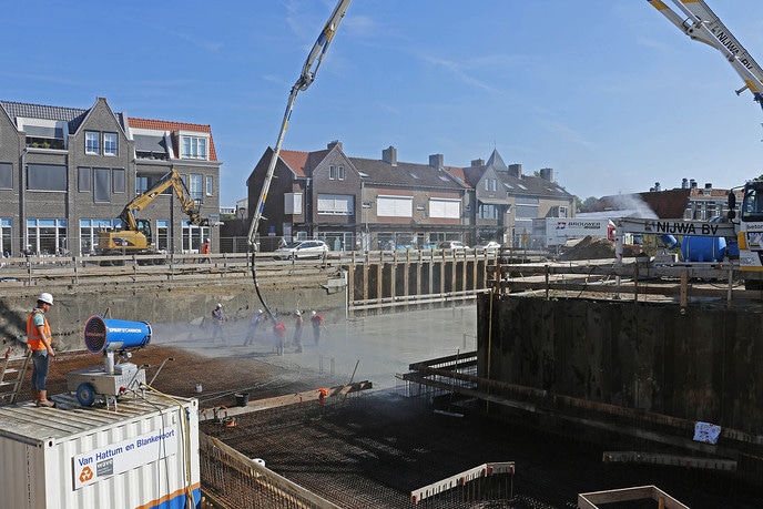 Beton storten Waterfront - Foto: Gemeente Dalfsen
