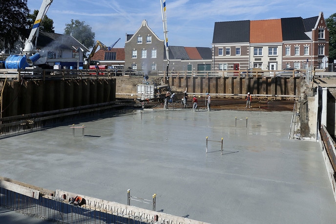 Beton storten Waterfront - Foto: Gemeente Dalfsen