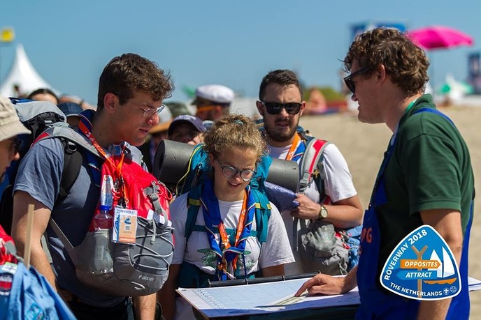 Scouts op Roverway doen ook Ommen aan - Foto: Eigen geleverde foto