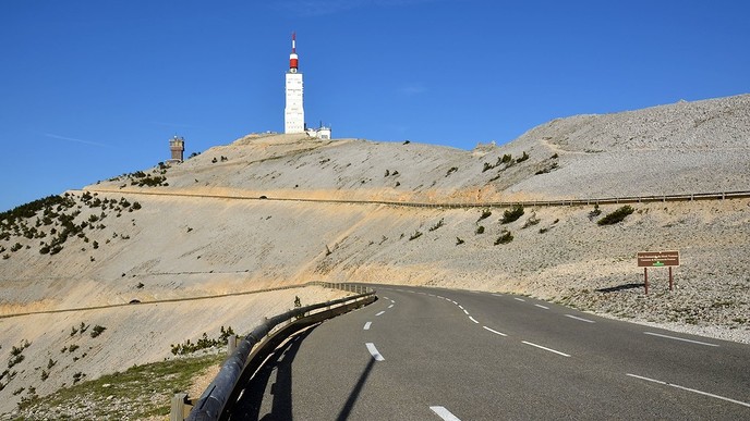 Vechtgenoten naar de top van de Mont Ventoux