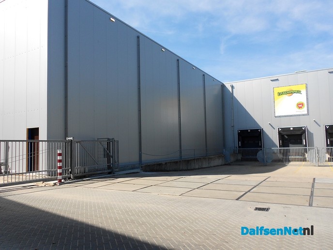 Het gebouw staat