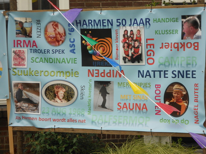 Want Harmen is nu 50 jaar