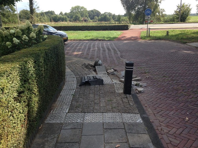 Bocht te klein genomen - Foto: Eigen geleverde foto