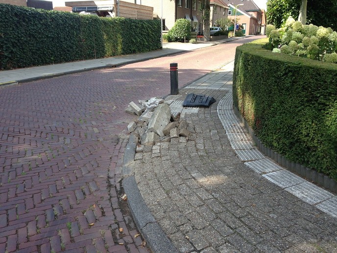 Bocht te klein genomen - Foto: Eigen geleverde foto