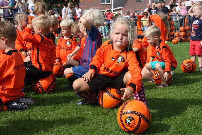 Gratis bal en S.V. Nieuwleusen shirt - Foto: Eigen geleverde foto