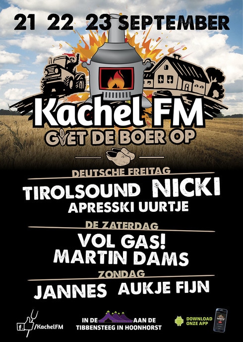 Muziekweekend Kachel FM begint eigen loonbedrijf