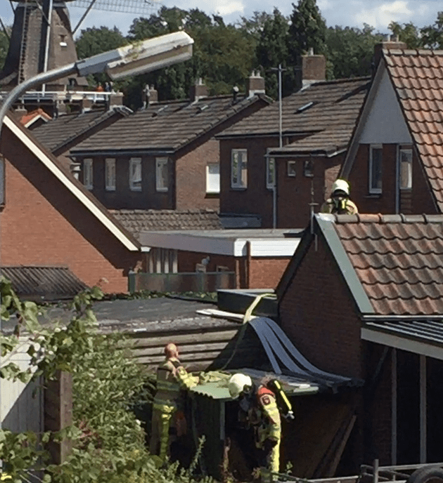 Brandweer rukte groots uit naar Hoonhorst