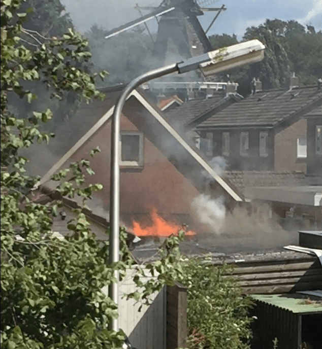 Brandweer rukte groots uit naar Hoonhorst