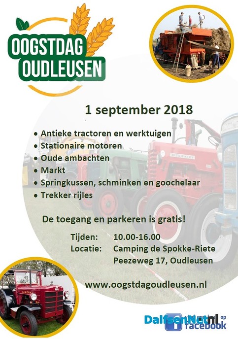 Oogstdag Oudleusen 2018 - Foto: Ingezonden foto
