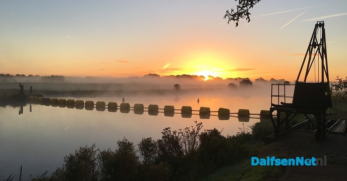 Het was prachtig vanmorgen op de stuw bij de Vechterweerd. - Foto: Ingezonden foto