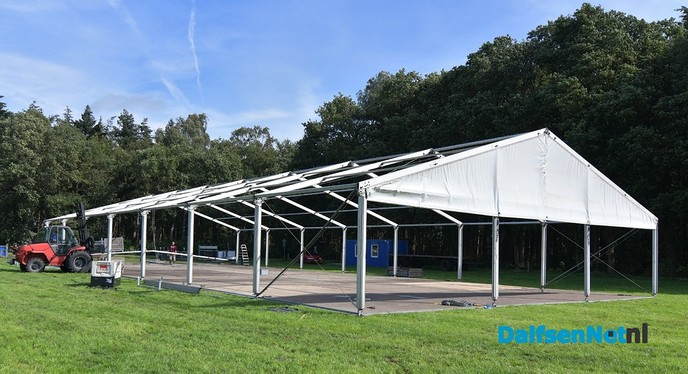 Voorbereidingen voor het Ankums Maïsfeest in volle gang - Foto: Johan Bokma