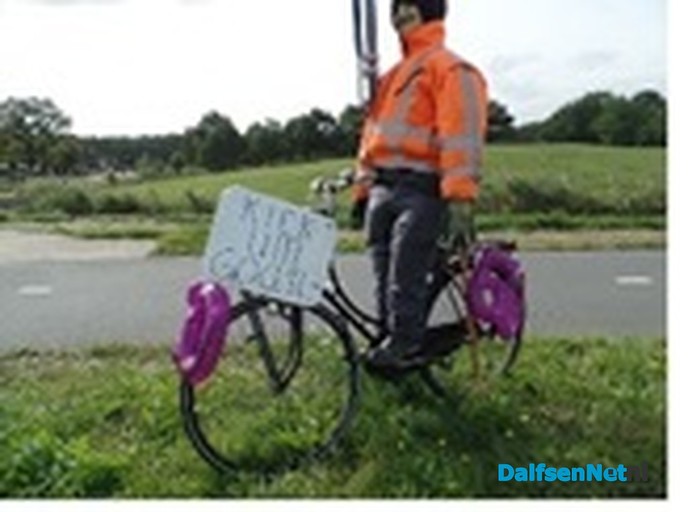En weer een fietser onderweg naar een Abraham ….. - Foto: Ingezonden foto
