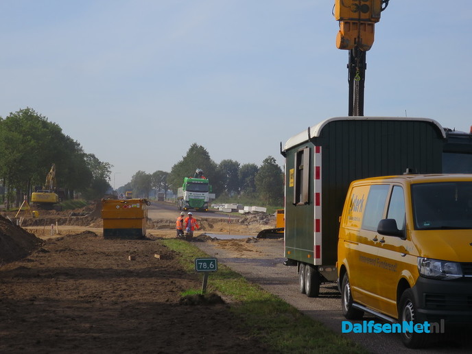 Werkzaamheden aan N348 in volle gang - Foto: Wim