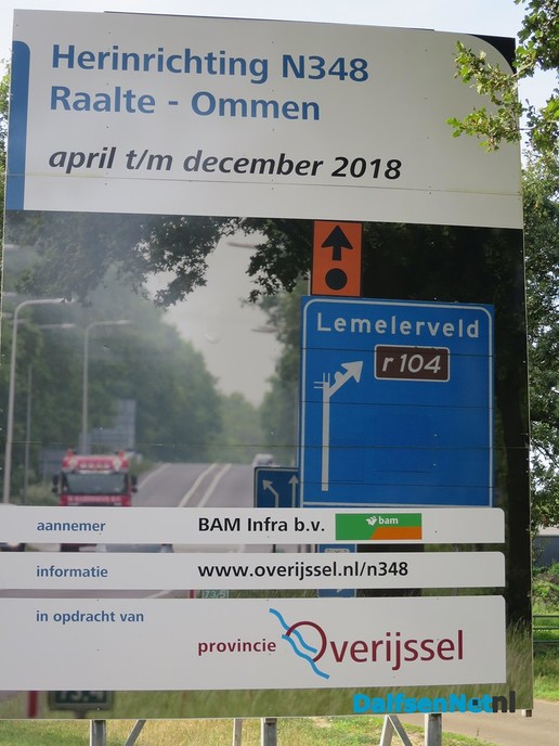 Werkzaamheden aan N348 in volle gang - Foto: Wim