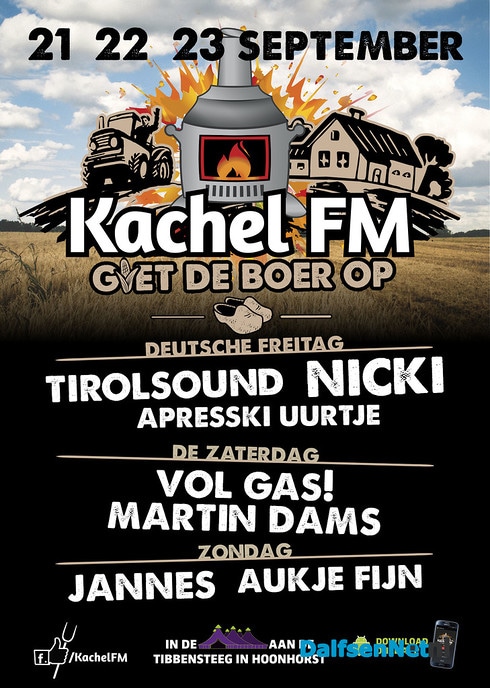De pruttel eempies kloarmaken bie de Kachel FM - Foto: Johan Bokma