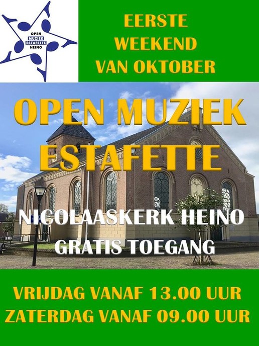 8e Open Muziekestafette Heino op 5 en 6 oktober - Foto: Eigen geleverde foto