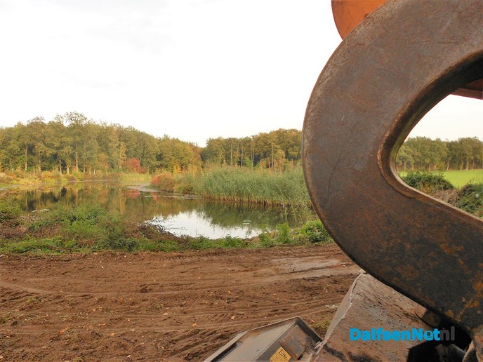 Bouw automatische stuw Berger Aa