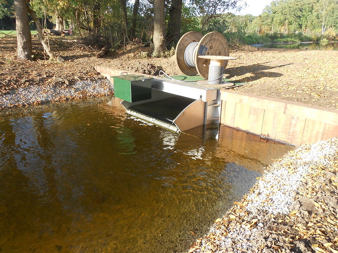 Stuw in de Berger Aa klaar