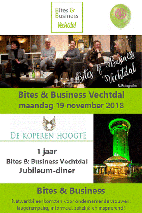 Bites & Business viert 1-jarig jubileum in het Vechtdal