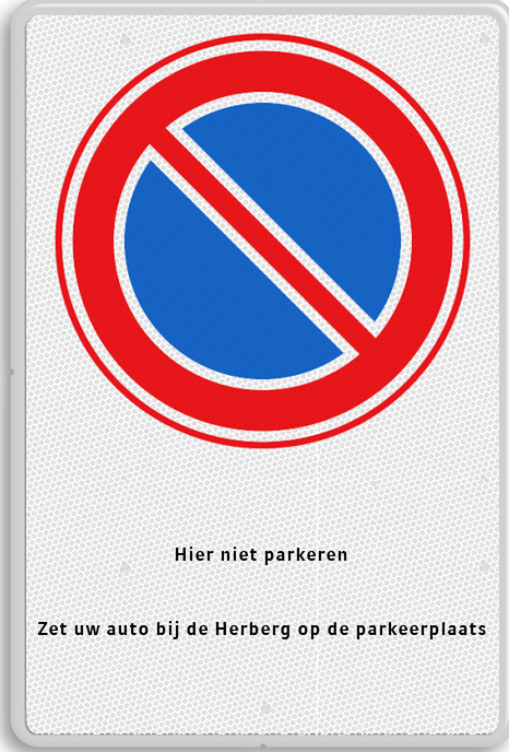“Niet Parkeerbordjes” geplaatst