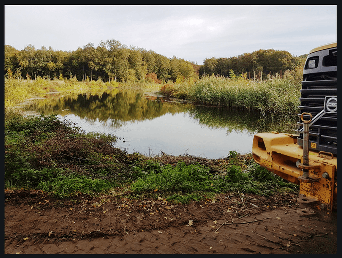 Bouw automatische stuw Berger Aa - Foto: Eigen geleverde foto