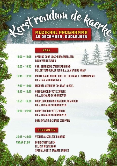 Kerst rondum de kaerke