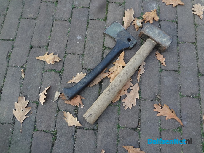 Gevonden bijl en vuistje: wie is eigenaar? - Foto: Ingezonden foto