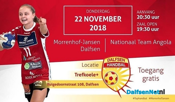 MorrenhofJansen Dalfsen speelt tegen Angola - Foto: Ingezonden foto