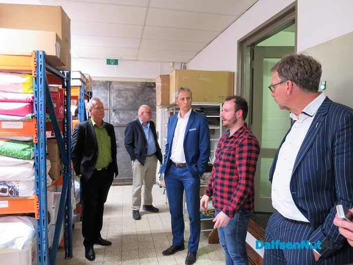 College Dalfsen op bezoek bij bakkerij van der Most - Foto: Wim