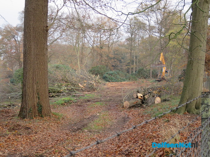 Groot onderhoud rondom het kasteel Rechteren - Foto: Wim