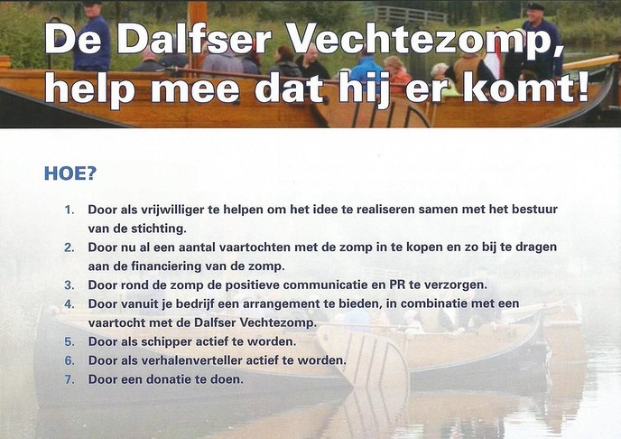 Vechtezomp Dalfsen volgend jaar te water