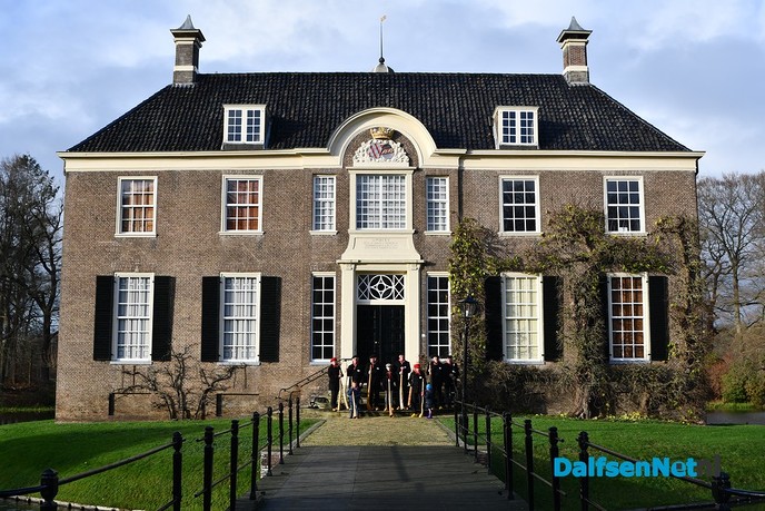 Midwinterhoornblazers bliezen bij huize Den Berg - Foto: Johan Bokma