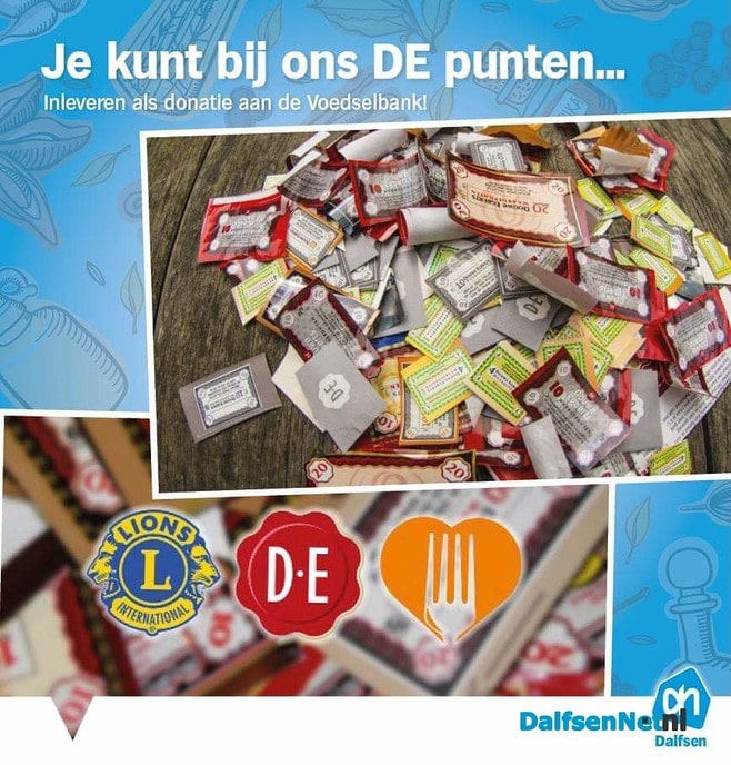 Lever je DE punten in bij de AH voor de voedselbank - Foto: Ingezonden foto
