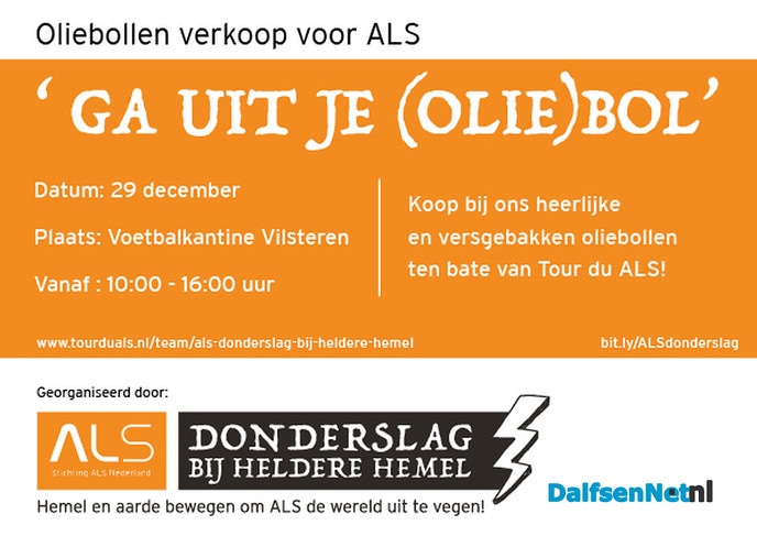 Heerlijke oliebollen voor Tour de ALS - Foto: Ingezonden foto