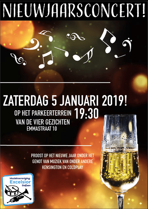 Muziekvereniging Excelsior houdt nieuwjaarsconcert - Foto: Eigen geleverde foto