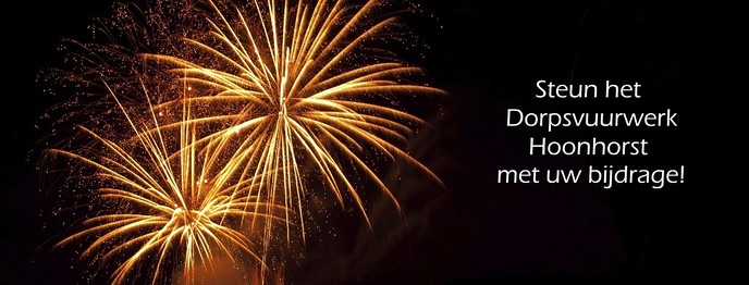 Steun het Dorpsvuurwerk Hoonhorst met uw bijdrage - Foto: Eigen geleverde foto
