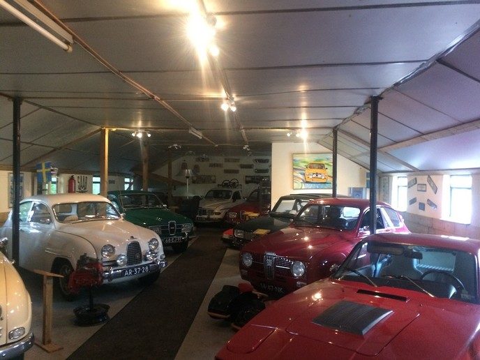 Saab museum van Johan Tammeling - Foto: Gruune Jopie