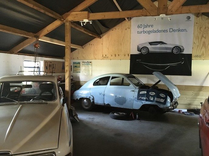 Saab museum van Johan Tammeling - Foto: Gruune Jopie
