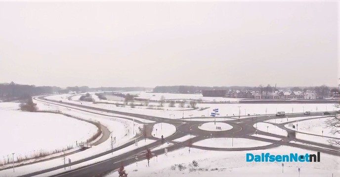 Dalfsen van Boven met sneeuwbeelden - Foto: Johan Bokma