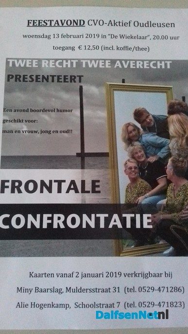Cabaretavond Twee Recht Twee Averecht - Foto: Ingezonden foto