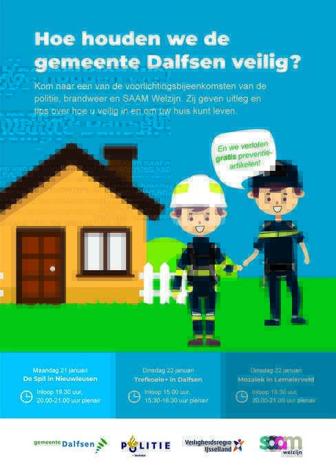 Voorlichtingsbijeenkomsten Politie Brandweer - Foto: Gemeente Dalfsen
