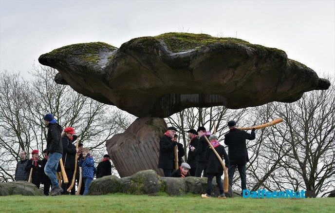 Midwinterhoornblaasgroep Dalfsen sluit seizoen af - Foto: Johan Bokma