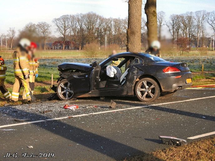 Frontale aanrijding Poppenallee