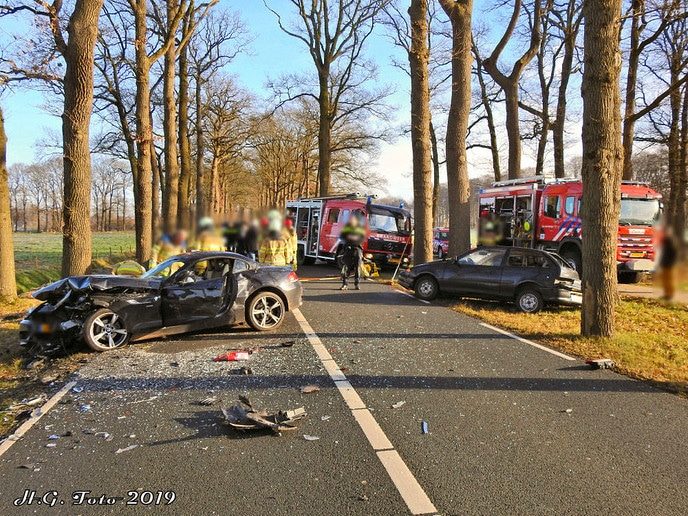 Frontale aanrijding Poppenallee