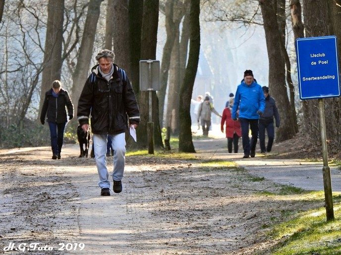 Snertwandeling IJsclub de poel groot succes