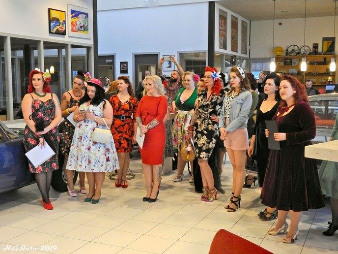 Eerste voorronde Miss Pinup Benelux-verkiezing