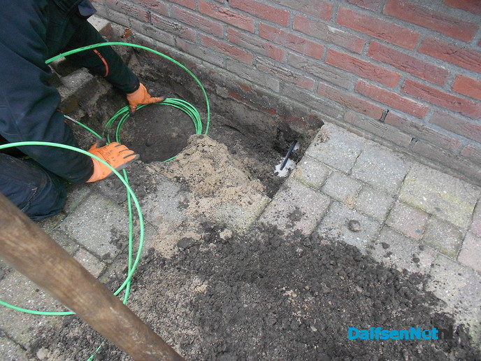Aanleg glasvezel en stofzuigen
